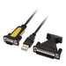 Адаптер за USB към RS232 NANOCABLE 10.03.0002 1,8 m Черен