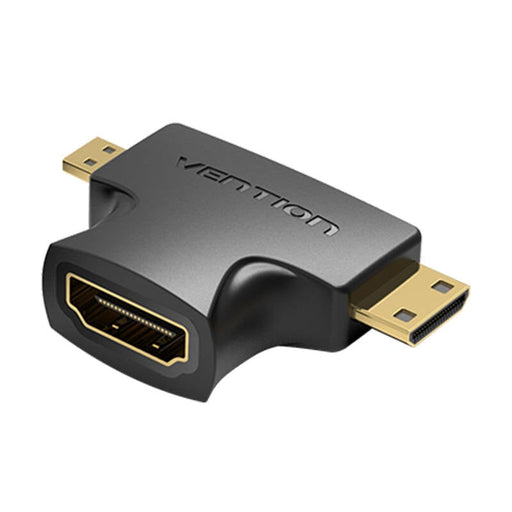 Адаптер 2в1 Vention AGFB0 HDMI - Mini/Micro HDMI черен