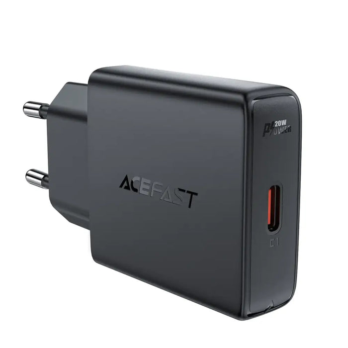Адаптер Acefast A65 PD 20W GaN USB - C черен