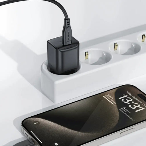 Адаптер Acefast A73 Mini PD 20W GaN USB - C черен