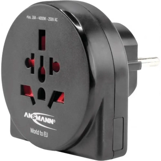 Адаптер ANSMANN TRAVELPLUG-WTO EU 1250-0011 /таф/