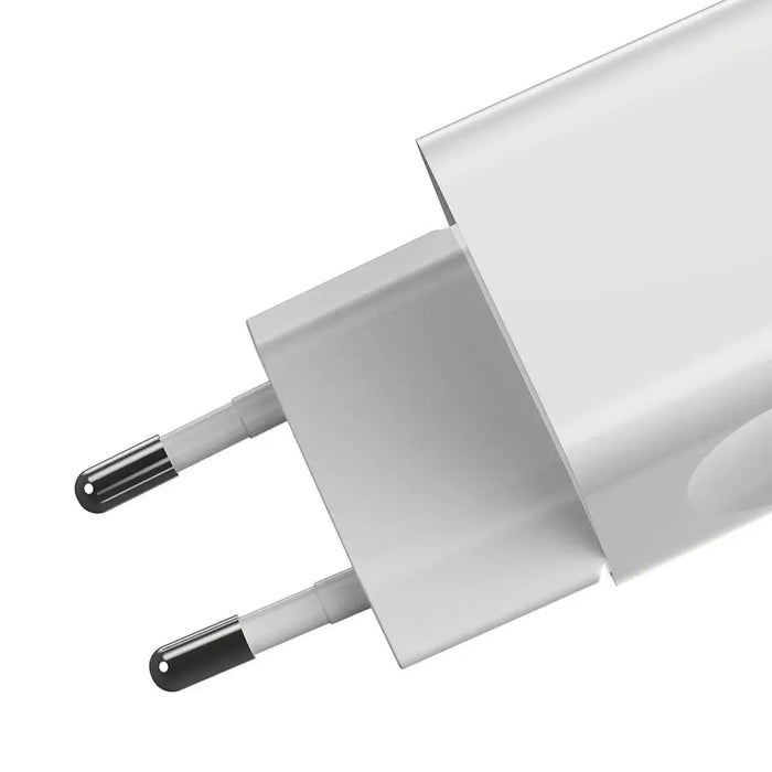 Адаптер Baseus Charging Quick EU USB QC 3.0 бял (CCALL-BX02)