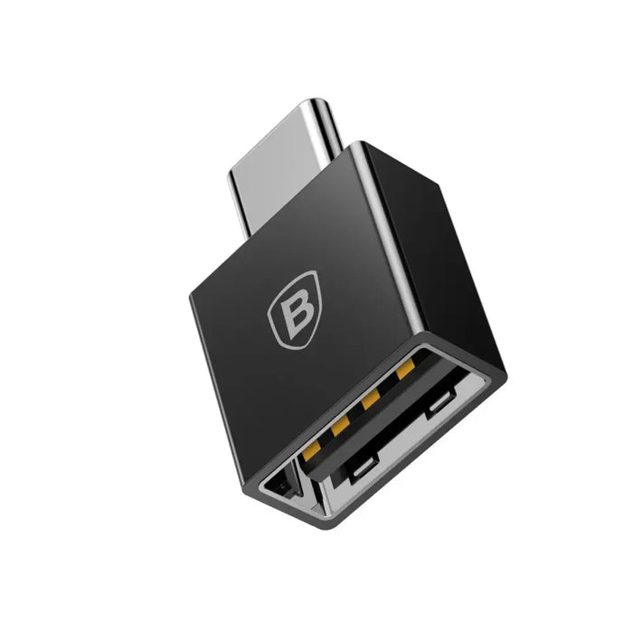 Адаптер Baseus Exquisite USB / USB-C 2.4A черен