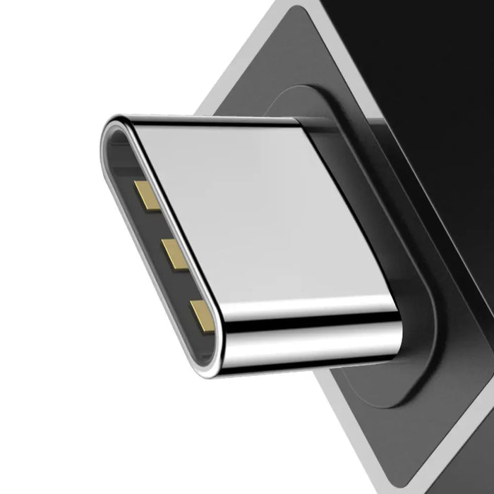 Адаптер Baseus Exquisite USB / USB-C 2.4A черен