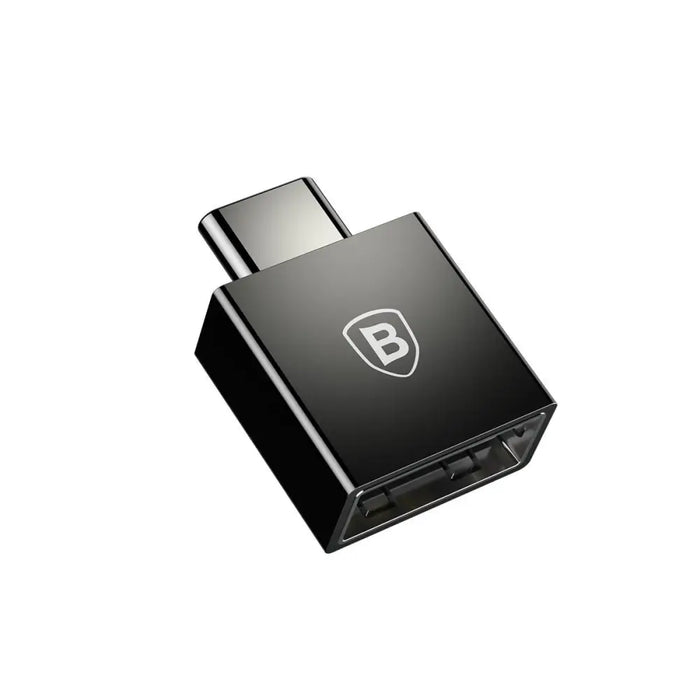 Адаптер Baseus Exquisite USB / USB-C 2.4A черен