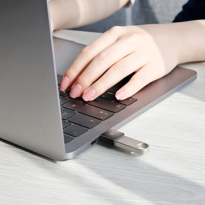 Адаптер Baseus Exquisite USB / USB-C 2.4A черен