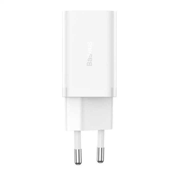 Адаптер Baseus GaN5 40W 2x USB - C бял