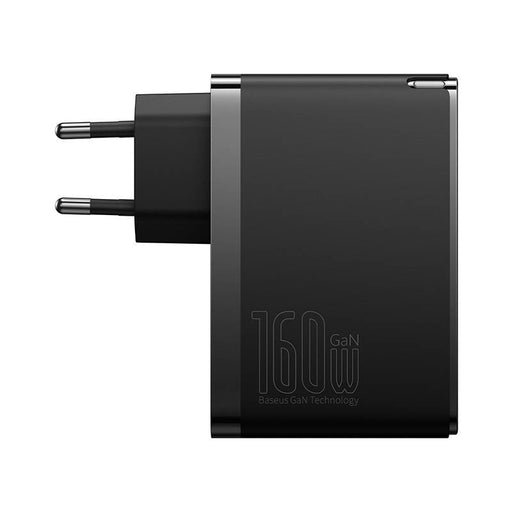 Адаптер Baseus GaN5 Pro 2xUSB-C + USB 160W черен