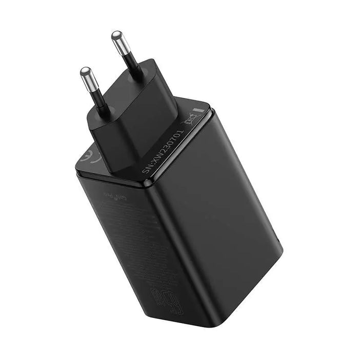 Адаптер Baseus GAN6 Pro 2x USB-C + 2x USB 65W черен