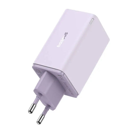 Адаптер Baseus GAN6 Pro 2x USB-C + 2x USB 65W лилав