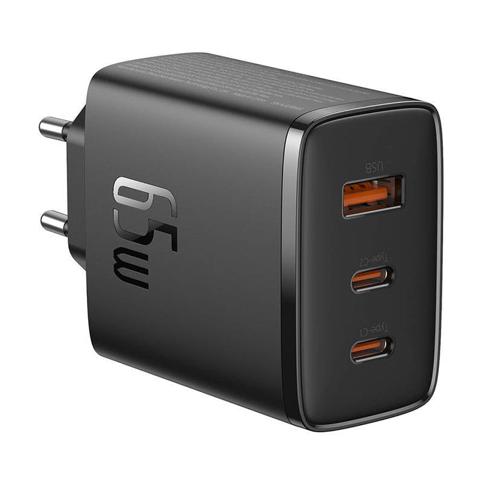 Адаптер Baseus OS-Cube Pro 2x USB-C + USB 65W черен