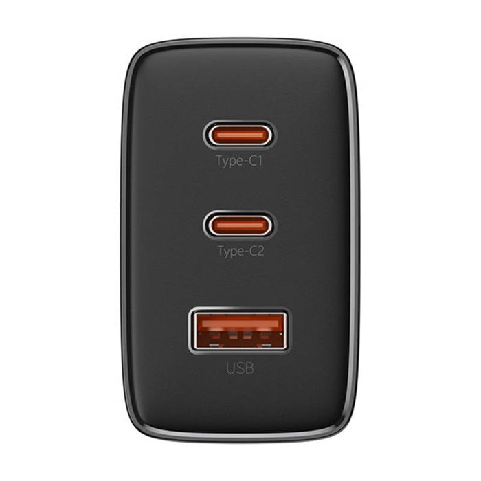 Адаптер Baseus OS-Cube Pro 2x USB-C + USB 65W черен