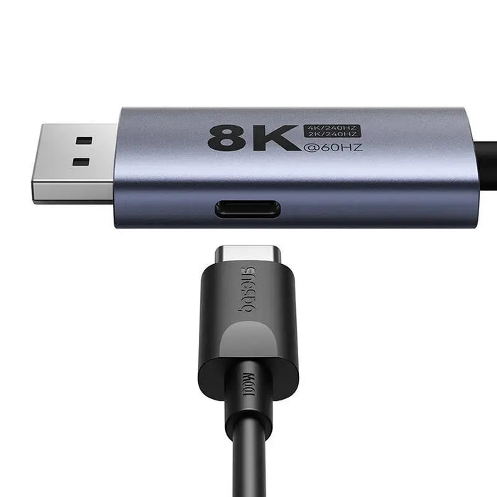 Адаптер Baseus USB - C към DP 8K 1.5m черен