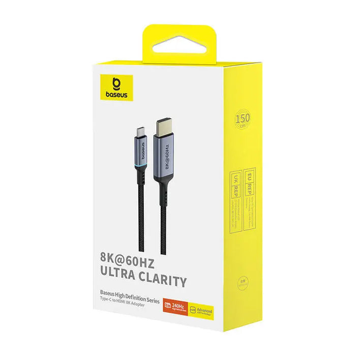 Адаптер Baseus USB-C към HDMI High Definition 1.5m черен