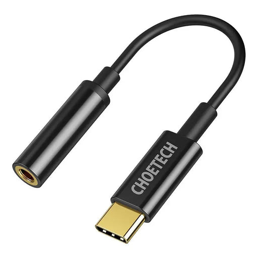 Адаптер Choetech AUX003 USB-C към 3.5mm черен