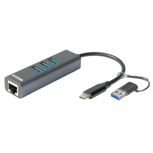 Адаптер D - Link USB - C/USB to Gigabit Ethernet