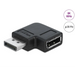 Адаптер Delock 90° DisplayPort 1.4 20 pin мъжко (male) към