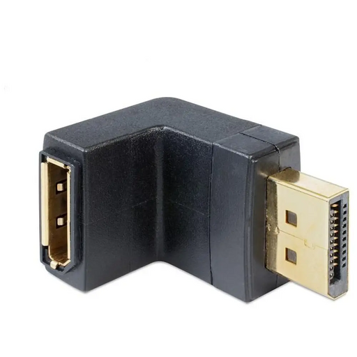 Адаптер Delock DisplayPort мъжко - DisplayPort женско 90°