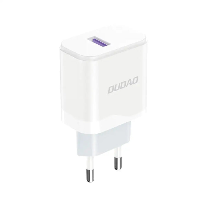 Адаптер Dudao A20EU USB - A 18W бял + USB - C кабел