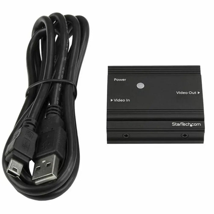 Адаптер HDMI Startech HDBOOST4K Черен