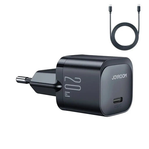 Адаптер Joyroom JR - TCF02 USB - C PD 20W + кабел черни
