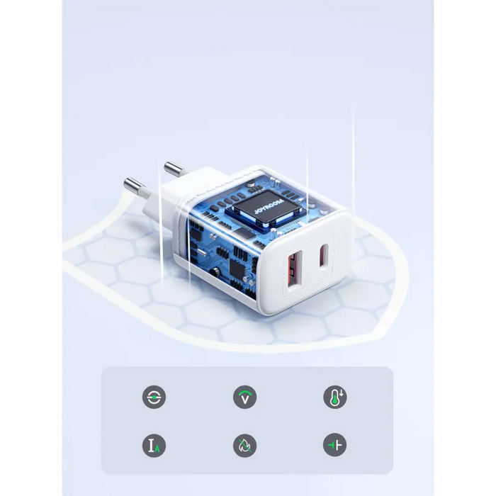 Адаптер Joyroom JR - TCF05 20W USB - C / USB - A бял