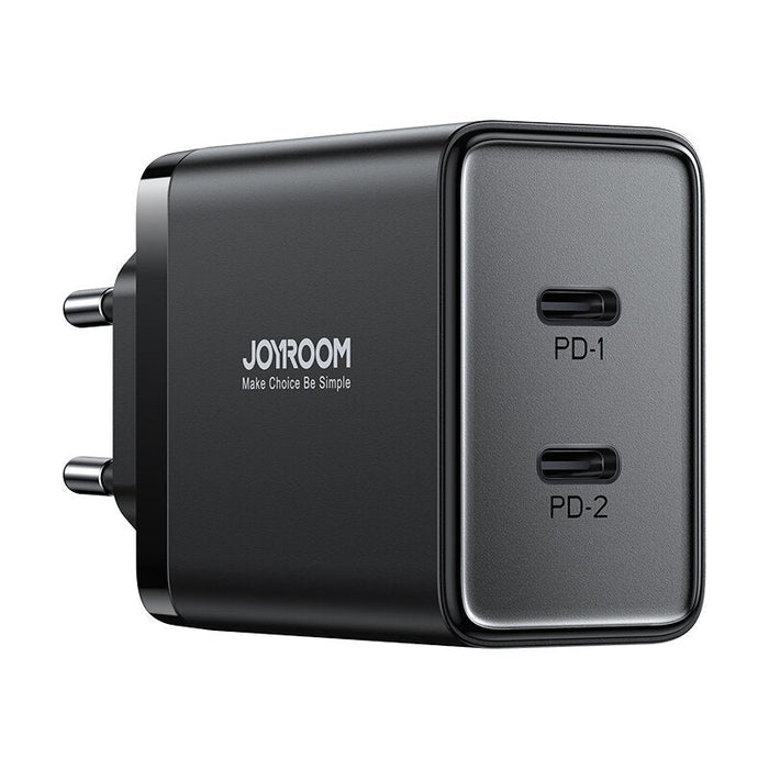 Адаптер Joyroom JR-TCF09 2x USB-C 40W черен