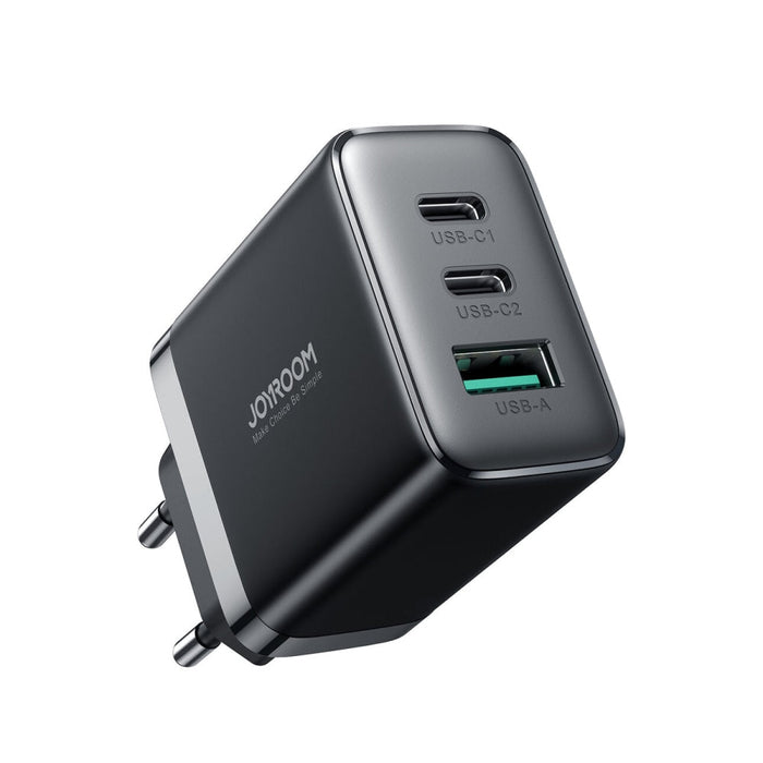 Адаптер Joyroom JR-TCF10 2x USB-C USB-A 32W черен