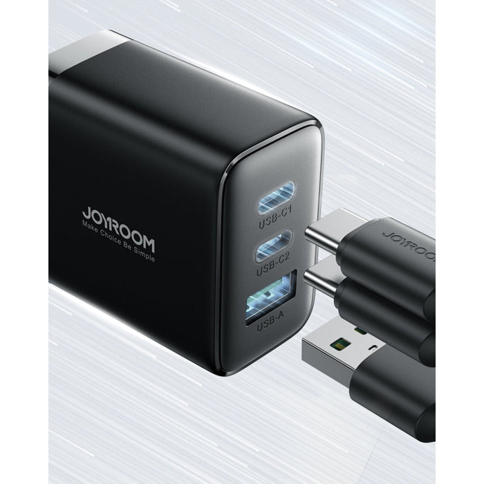 Адаптер Joyroom JR-TCF10 2x USB-C USB-A 32W черен