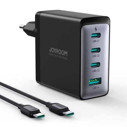 Адаптер Joyroom JR-TCG04EU 100W GaN 3x USB-C USB-A с USB-C