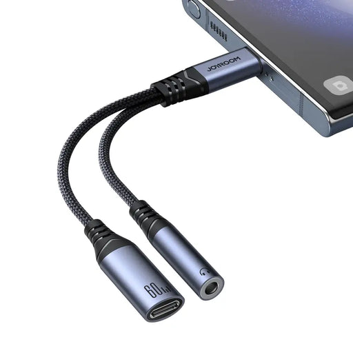 Адаптер Joyroom SY-C02 USB-C към USB-C / 3.5mm