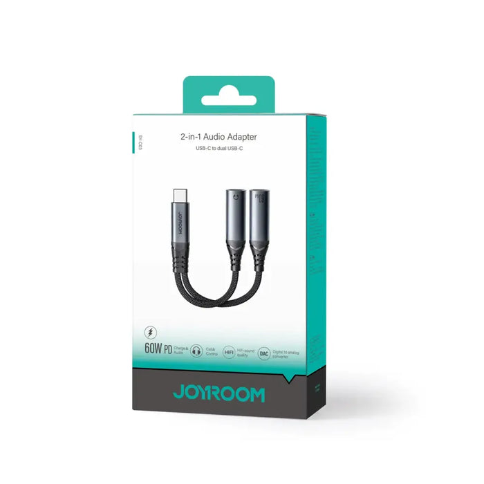 Адаптер Joyroom SY-C03 USB-C към 2x USB-C черен