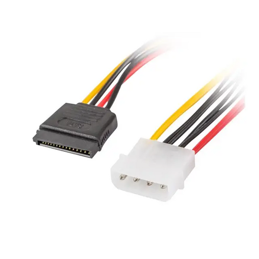 Адаптер Lanberg molex (m) 4 pin - > 2x SATA (f) 15