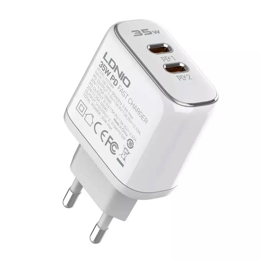 Адаптер LDNIO A2528M 2х USB-C с USB-C към Lightning кабел