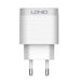 Адаптер LDNIO A303Q USB - C QC 3.0 18W бял
