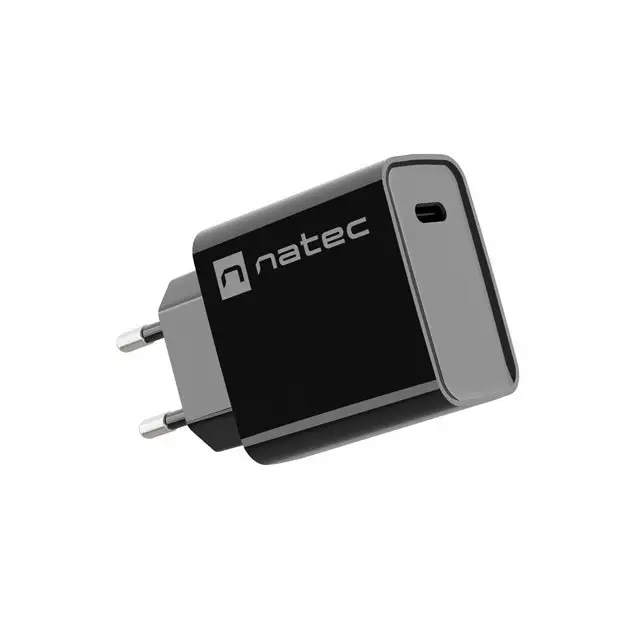 Адаптер Natec USB Charger Ribera 1X USB - C 20W черен