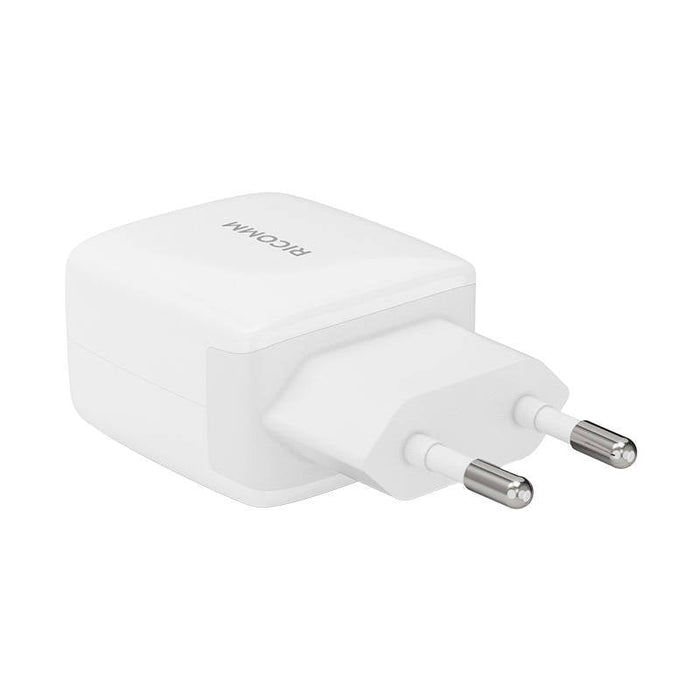 Адаптер Ricomm RC252 EU 25W PD 1x USB-A 1xUSB-C + 2.1m USB-C