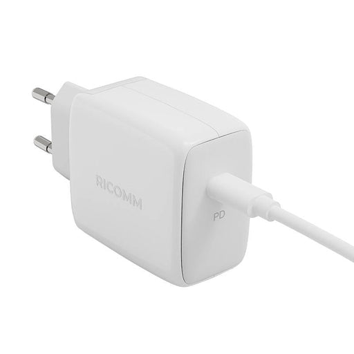 Адаптер Ricomm RC451 EU 45W GaN 1x USB-C + 2.1m USB-C кабел