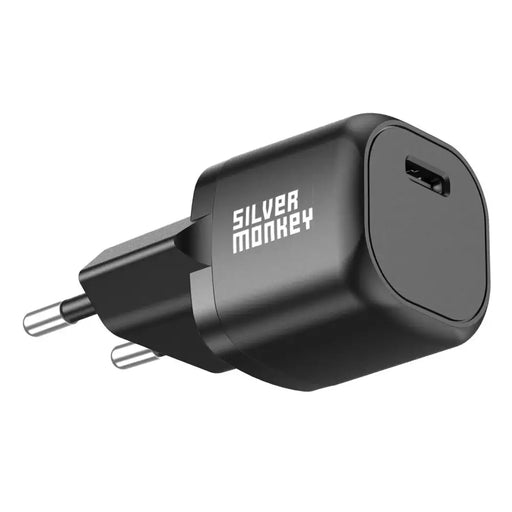 Адаптер Silver Monkey Mini USB-C 20W PD черен