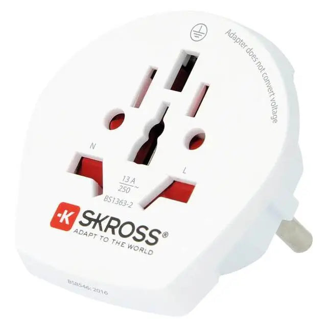 Адаптер SKROSS 1500211E World to Europe 220V