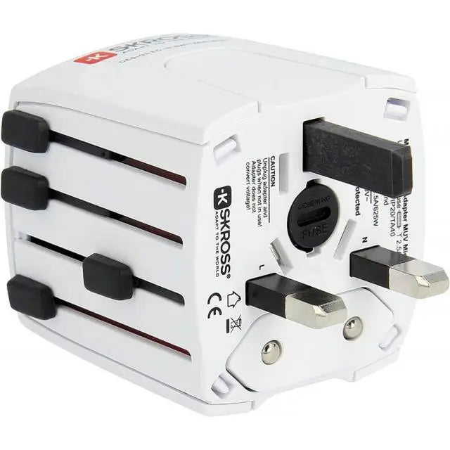 Адаптер SKROSS Micro muv 1.102500 World Бял