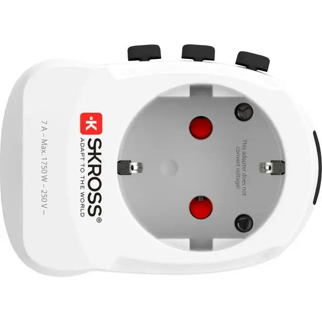 Адаптер SKROSS PRO Light USB 1.302472 World Бял