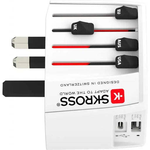 Адаптер SKROSS PRO MUV USB-A USB-C 1.302962 World Бял