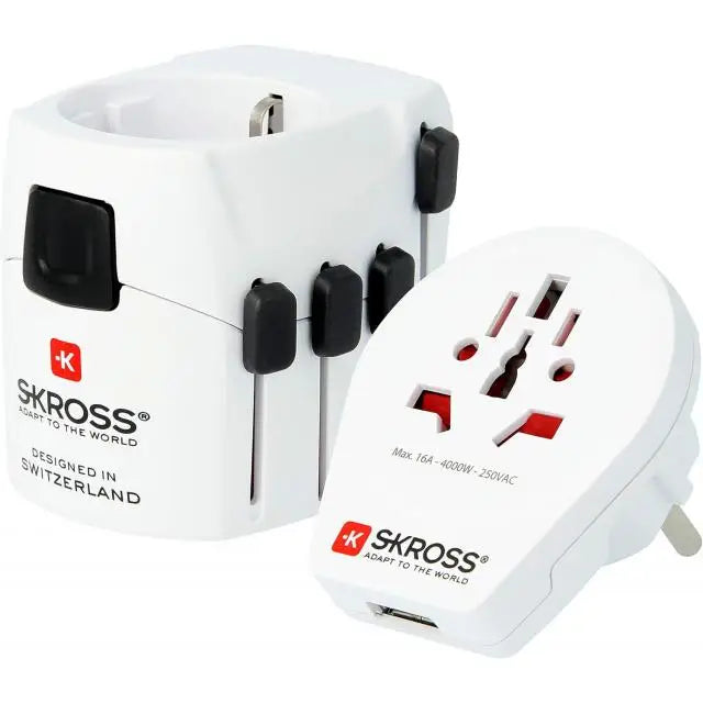 Адаптер SKROSS PRO USB 1.302539 World Бял