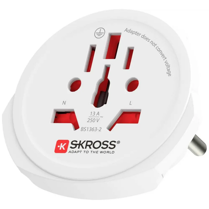 Адаптер SKROSS Pro World 1103180 Бял