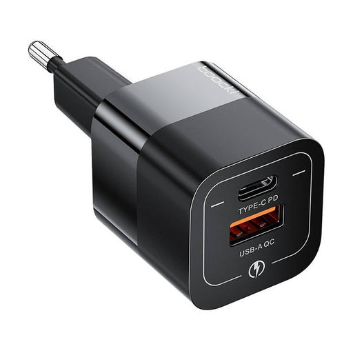 Адаптер Toocki USB-A USB-C 33W черен