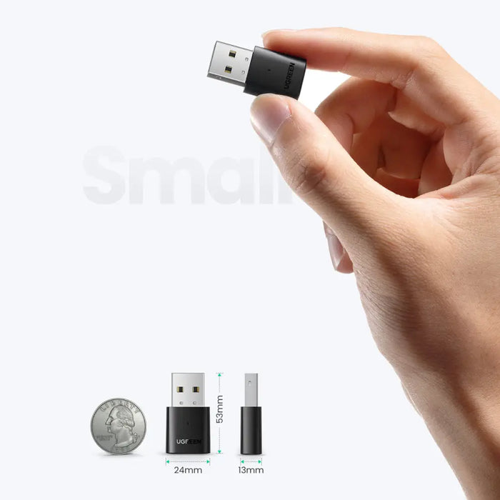 Адаптер Ugreen Bluetooth 5.0 USB - A черен (CM390)