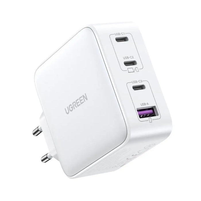 Адаптер Ugreen CD226 GaN 3x,USB - C / USB 100W PPS бял