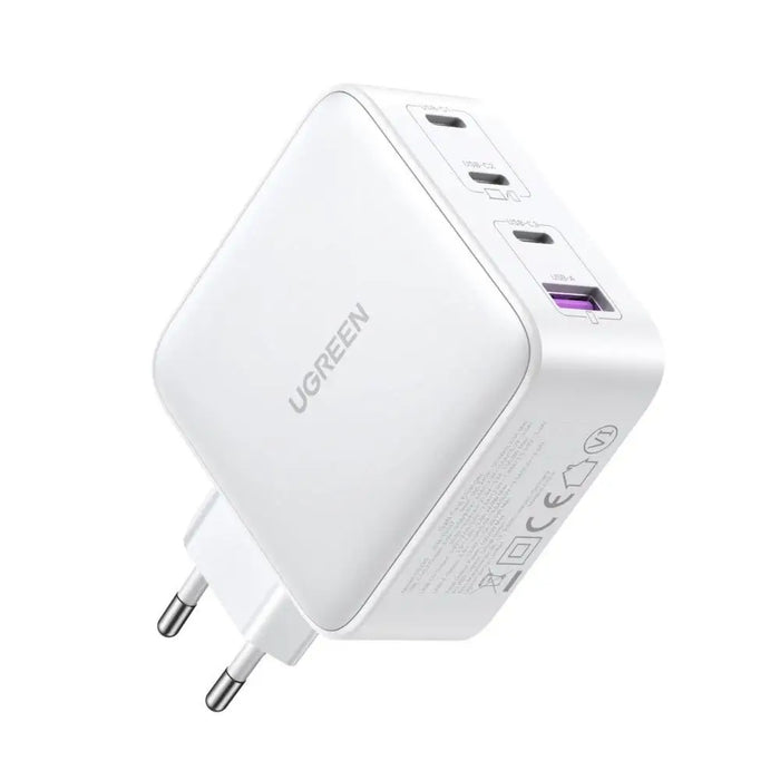 Адаптер Ugreen CD226 GaN 3x,USB - C / USB 100W PPS бял