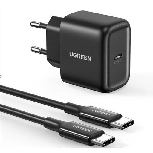 Адаптер UGREEN CD250 25W USB-C черен + USB-C към USB-C кабел